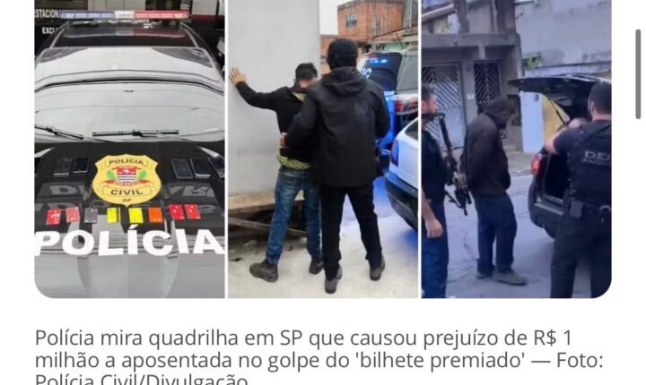 Polícia mira quadrilha após aposentada perder R$ 1 milhão no golpe do ‘bilhete premiado’