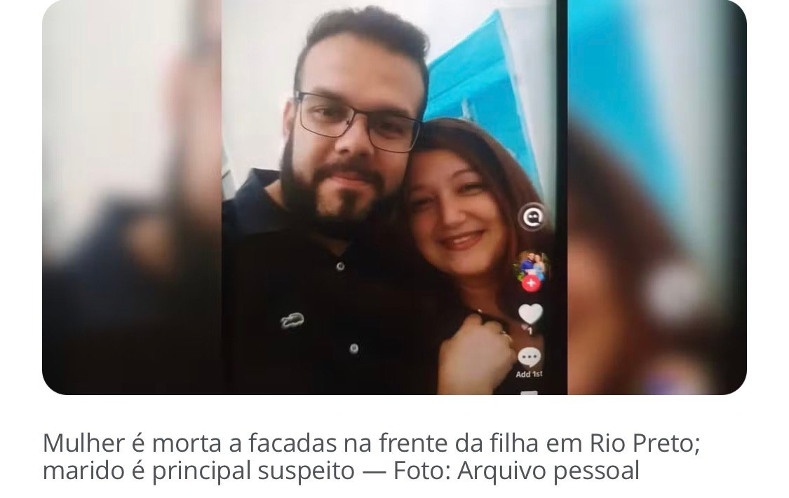 Mulher é morta a facadas em Rio Preto