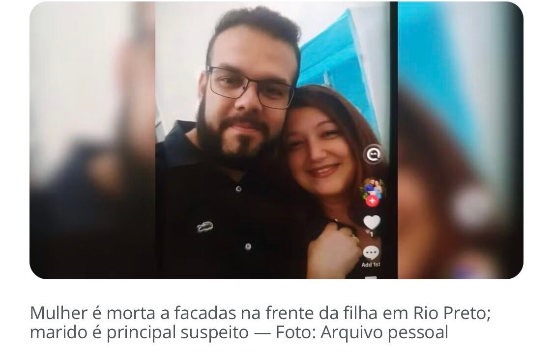 Suspeito de matar mulher a facadas em Rio Preto se entrega à polícia