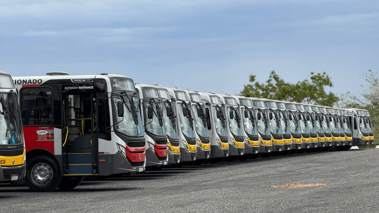Rio Preto ganha nova frota de ônibus