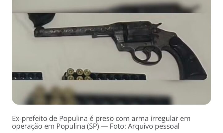 Ex-prefeito de Populina é preso com revólver irregular