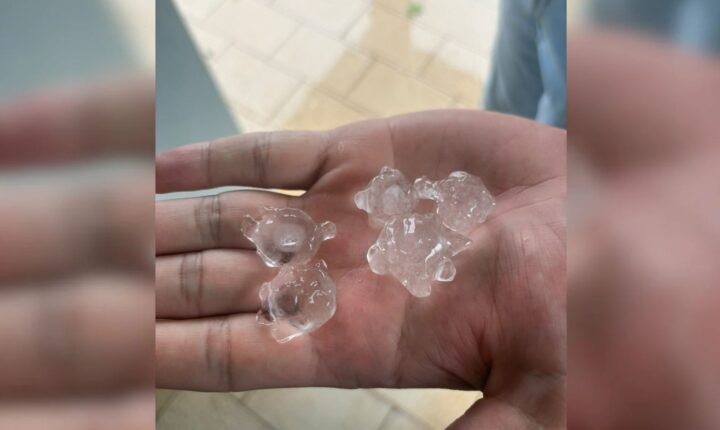 Chuva de granizo atinge cidades no interior de SP