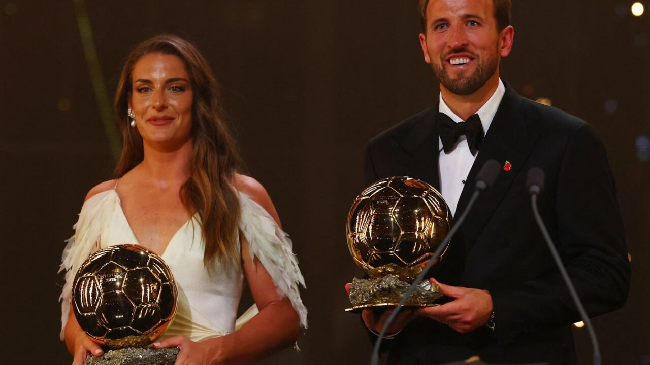 Harry Kane e Alexia Putellas vencem prêmio Bola de Ouro de 2026
