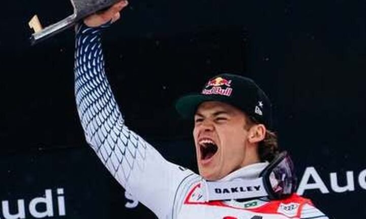 Lucas Pinheiro abre temporada com ouro em slalom gigante na Áustria