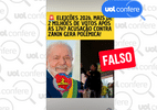 Lula obteve 1.600 votos na Bahia após as 17h, e não 2 milhões