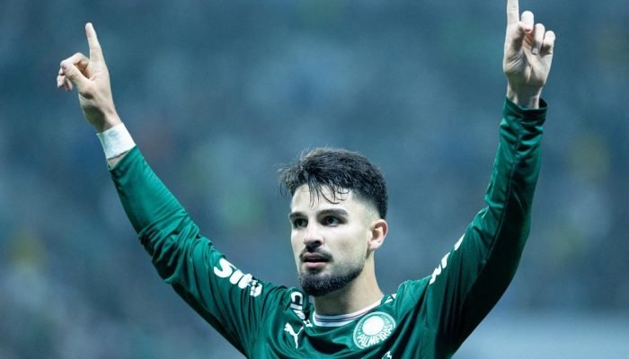 Flaco López foi autor do gol palmeirense Foto: Leo Barrilari / Odyssey Images via AFP