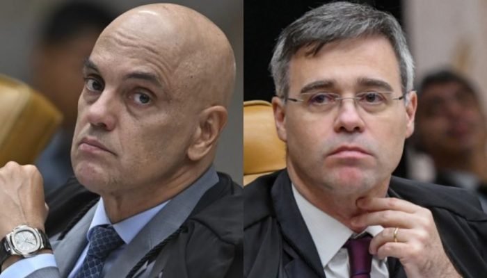 Alexandre de Moraes e André Mendonça TON MOLINA/FOTOARENA/ESTADÃO CONTEÚDO e Carlos Moura/SCO...
