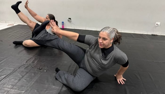 Aluna Erika e sua irmã