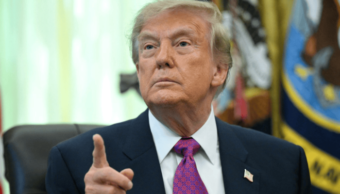 Presidente dos EUA, Donald Trump JIM WATSON / AFP