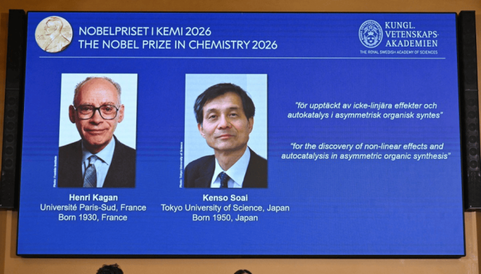 Nobel de Química premia descoberta que explica por que moléculas têm 'lado único' JONATHAN NA...