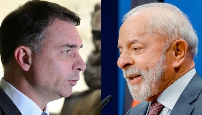 Flávio Bolsonaro (PL) e Lula (PT) Edilson Rodrigues / Agência Senado e Ricardo Stuckert / PR