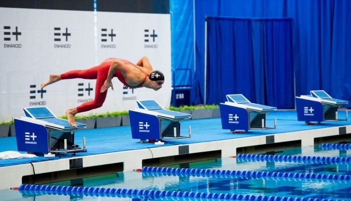 Nadador Kristian Gkolomeev: dopado, ele bateu o recorde mundial dos 50 metros no nado livre. (Fot...