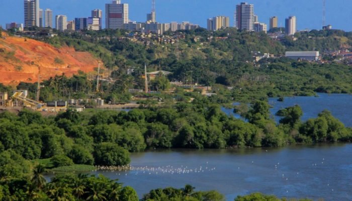 Região do Mutange, em Maceió, onde a mina 18 está em processo acelerado de colapsar  • GUID...