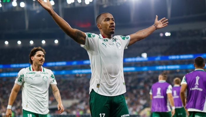 Revelado pelo Fluminense, Marlon Freitas marcou o segundo o Palmeiras RUANO CARNEIRO/FOTOARENA/FO...