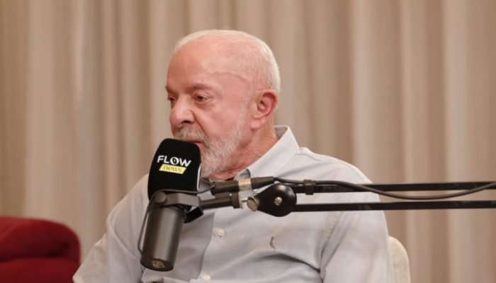 Lula durante entrevista ao podcast Flow Reprodução/Youtube/Flow Podcast