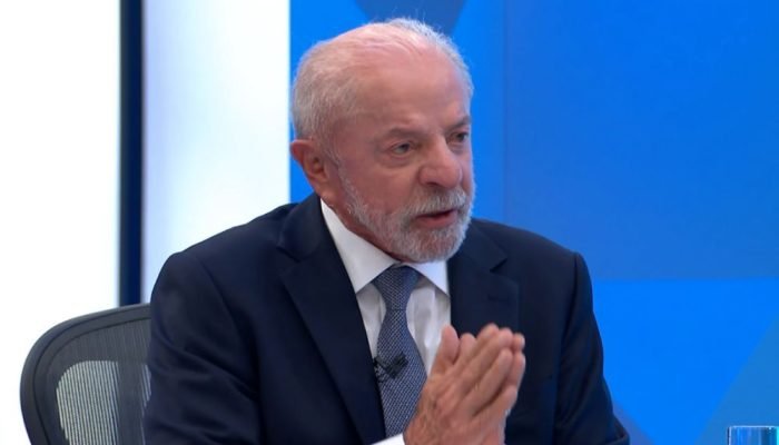 Lula durante sabatina na TV Globo Reprodução/TV Globo