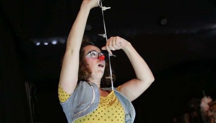 Palhaça Birita que tem paralisia cerebral apresenta-se no circo do asfalto em Santo André / Fotos:André Henriques / 16-Março-2018 / Cultura & Lazer