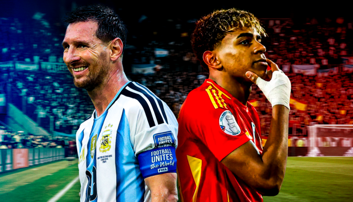Messi x Yamal Arte: Júlio Azuma/Jovem Pan