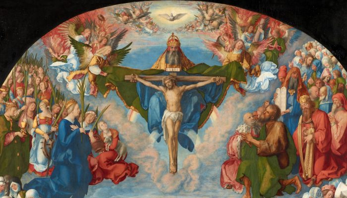 Detalhe da "Adoração da Trindade", de Albrecht Dürer. (Foto: Wikimedia Commons/Domínio público)