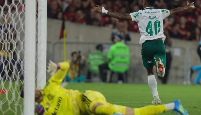 Allan fez um dos gols do Palmeiras