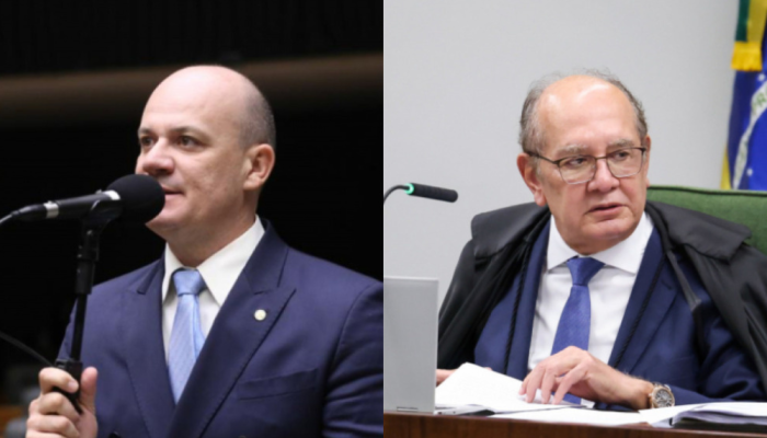 Deputado federal Gilberto Silva (PL-PB) e o ministro do STF Gilmar Mendes