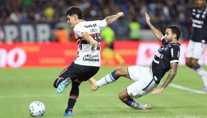 PA - BELÉM - 31/05/2026 - BRASILEIRO A 2026, REMO X SÃO PAULO - Lucca jogador do São Paulo dur...