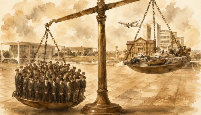 Burocracia e máquina administrativa consome boa parte da arrecadação, prejudicando a oferta de...