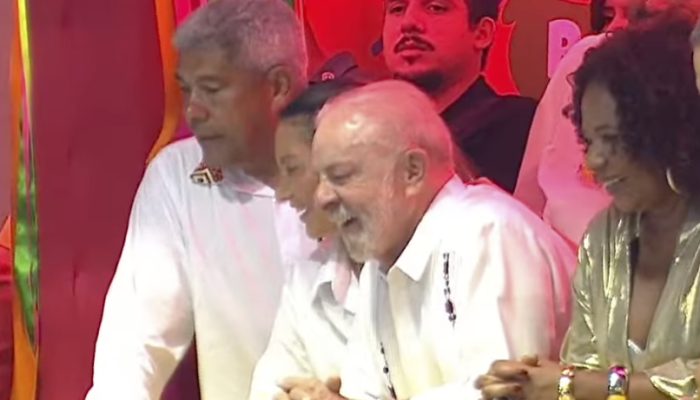 Além do governador Jerônimo Rodrigues, Lula estava acompanhado de Janja e Margareth Menezes